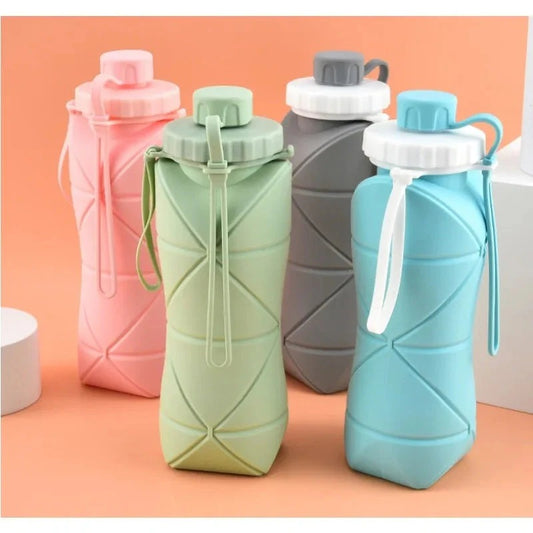 Silicon Foldable Bottle 600ml | Portable Travel Smart Water Bottle |